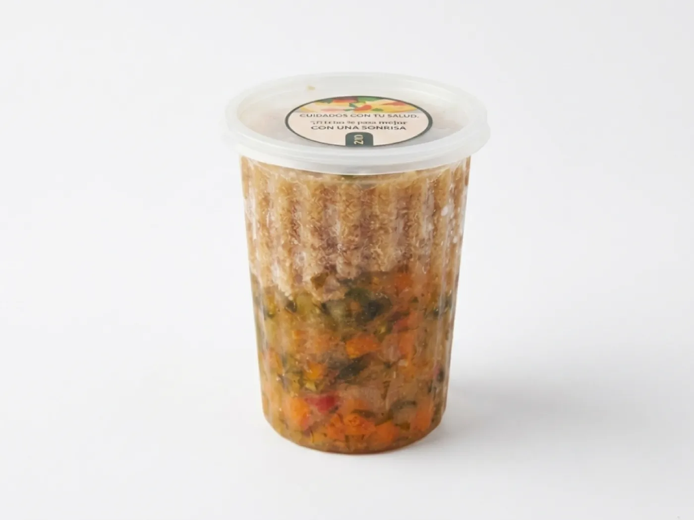 Sopa de avena y vegetales